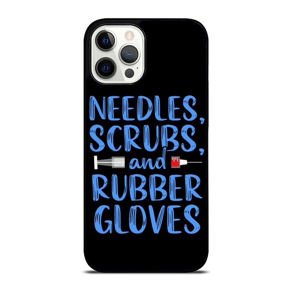 Phlebotomist Needle Scrubs Phlebotomy Technician Nurse Gift iPhone Case - Picture 1 of 1